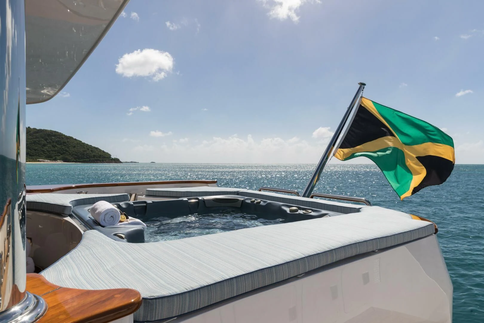 a boat on the water aboard TOUCH Yacht for Sale