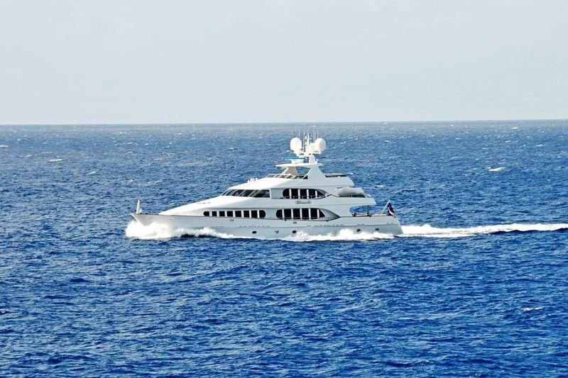 a boat on the water aboard TOUCH Yacht for Sale