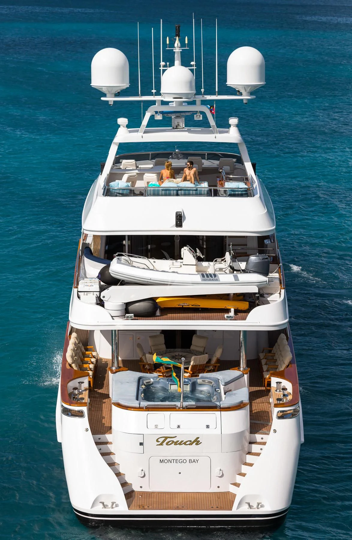 a boat with people on it aboard TOUCH Yacht for Sale