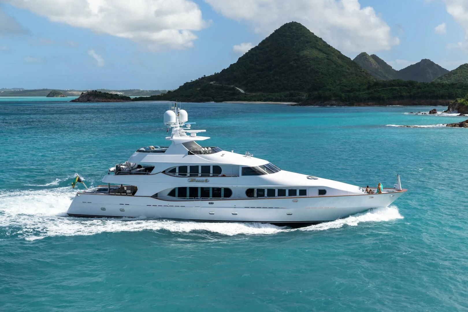 a boat on the water aboard TOUCH Yacht for Sale