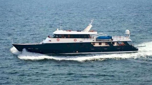 a boat on the water aboard STAR ALLIANCE Yacht for Sale