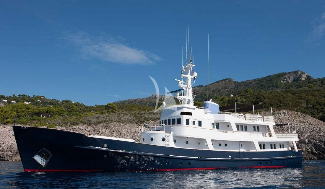 a boat on the water aboard ICE LADY Yacht for Sale