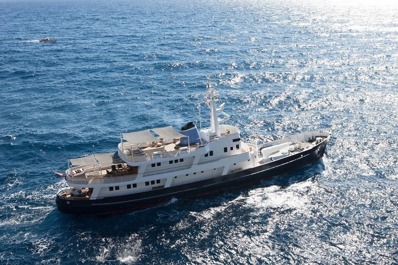 a ship in the water aboard ICE LADY Yacht for Sale