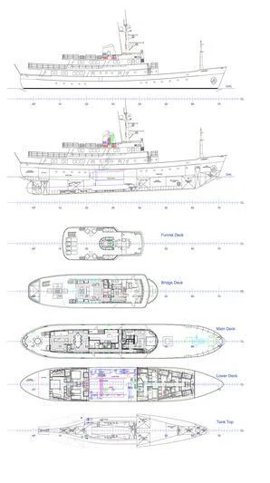 diagram aboard ICE LADY Yacht for Sale