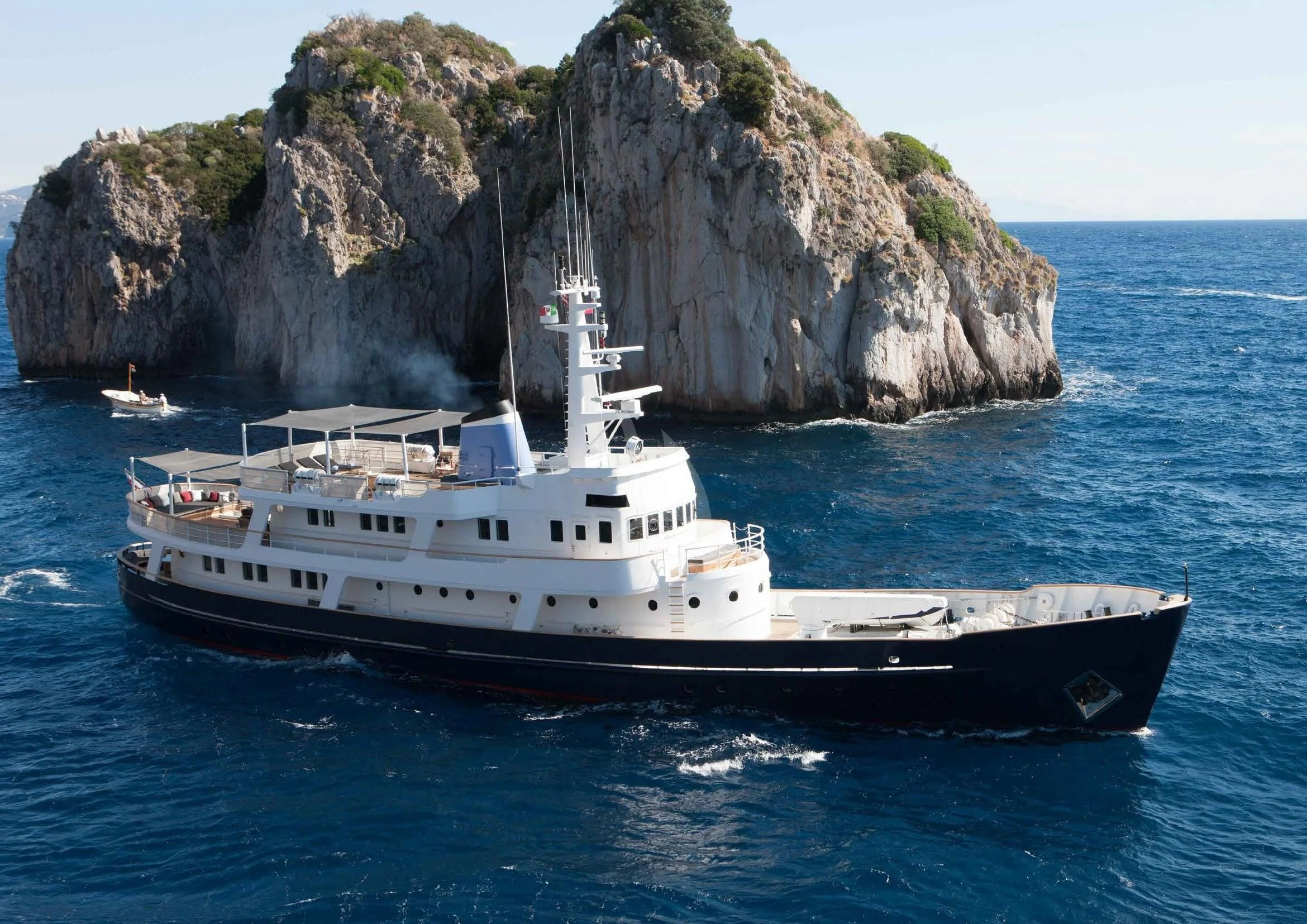 a boat in the water aboard ICE LADY Yacht for Sale