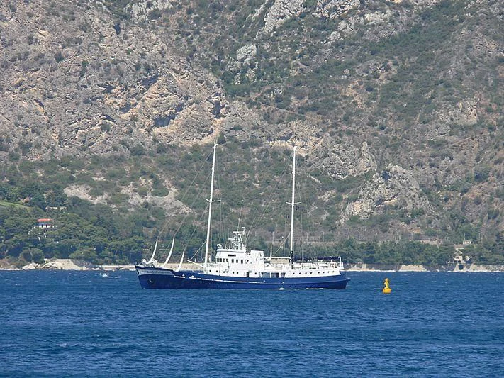 a boat in the water aboard ICE LADY Yacht for Sale