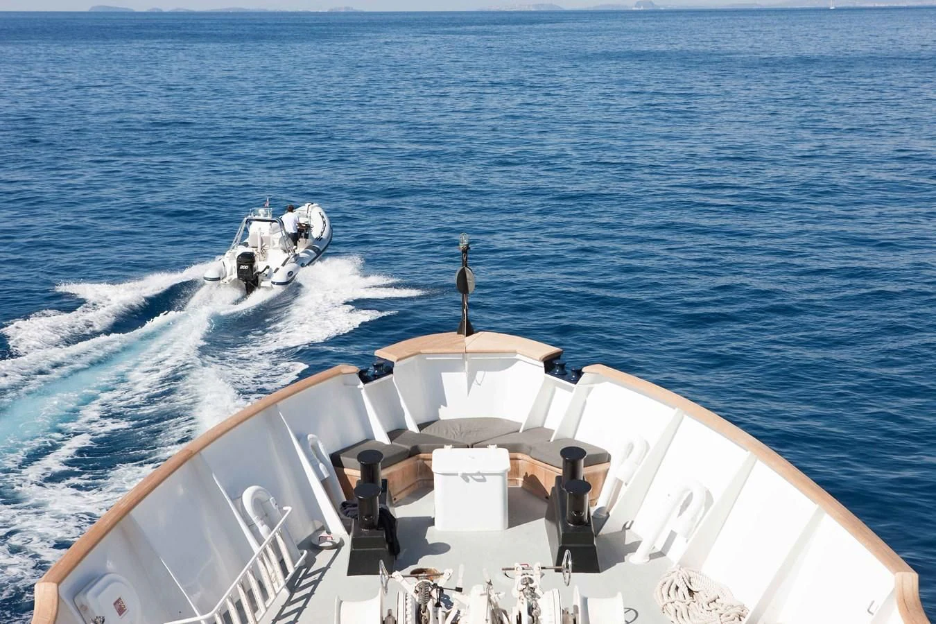 a boat on the water aboard ICE LADY Yacht for Sale