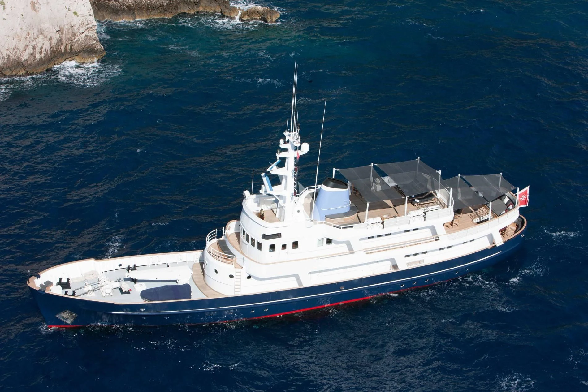 a boat in the water aboard ICE LADY Yacht for Sale