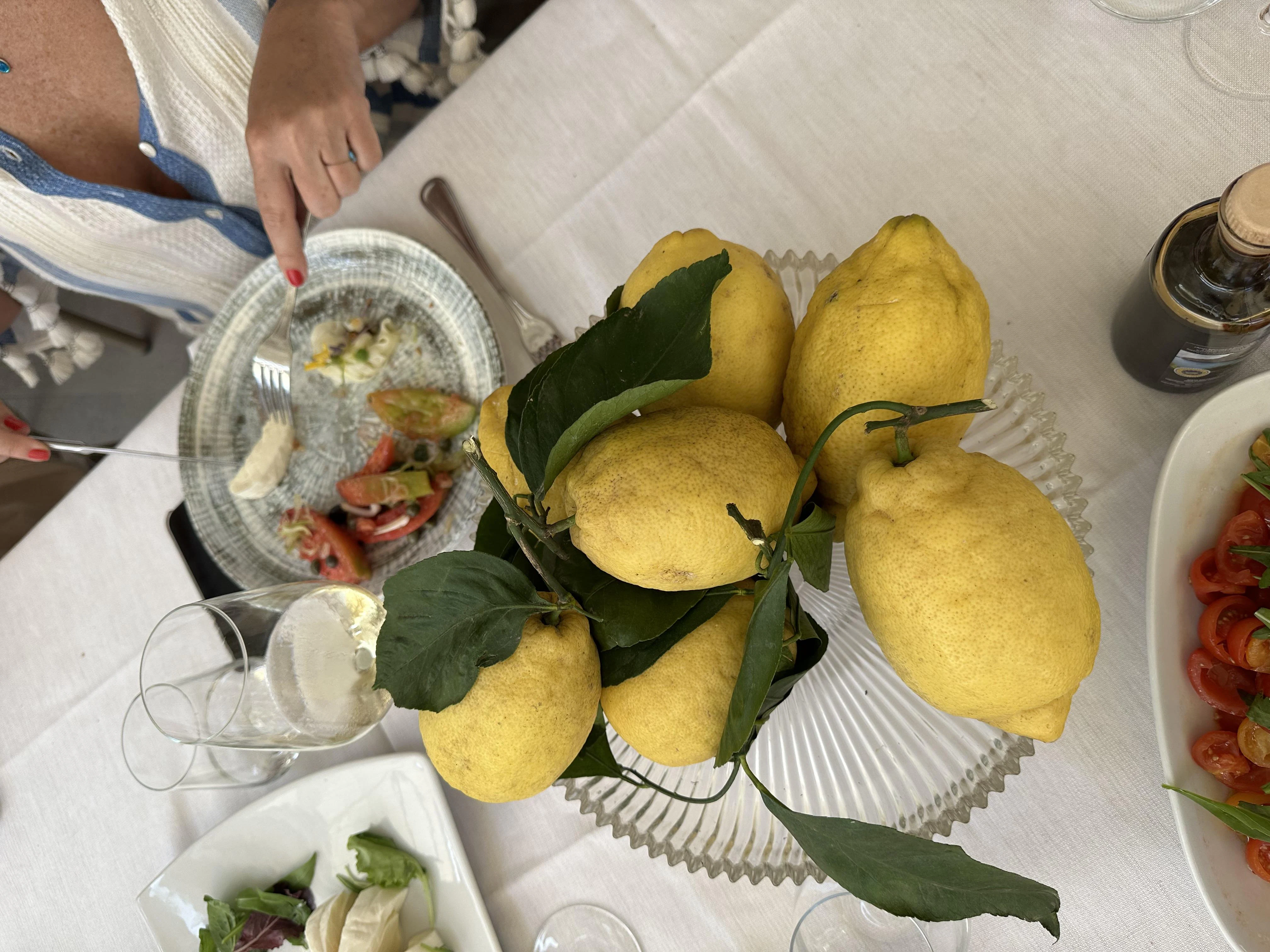 a plate of fruit aboard ICE LADY Yacht for Sale