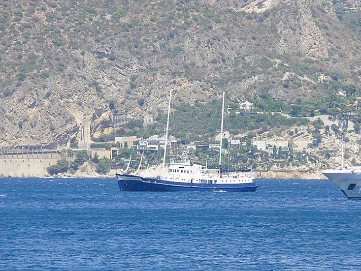 a boat in the water aboard ICE LADY Yacht for Sale