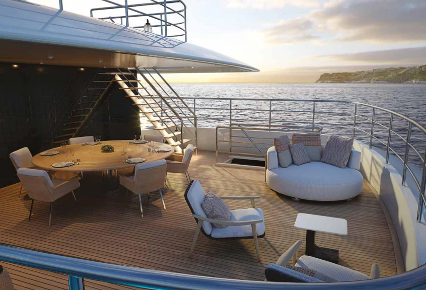 a boat on the water aboard SERENA Yacht for Sale