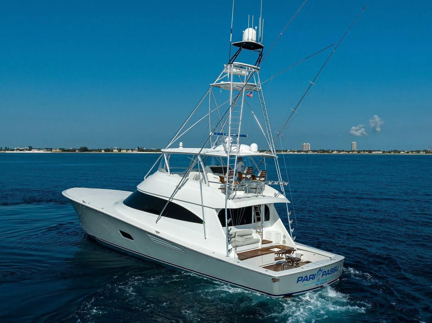 a boat on the water aboard SURFBUM Yacht for Sale