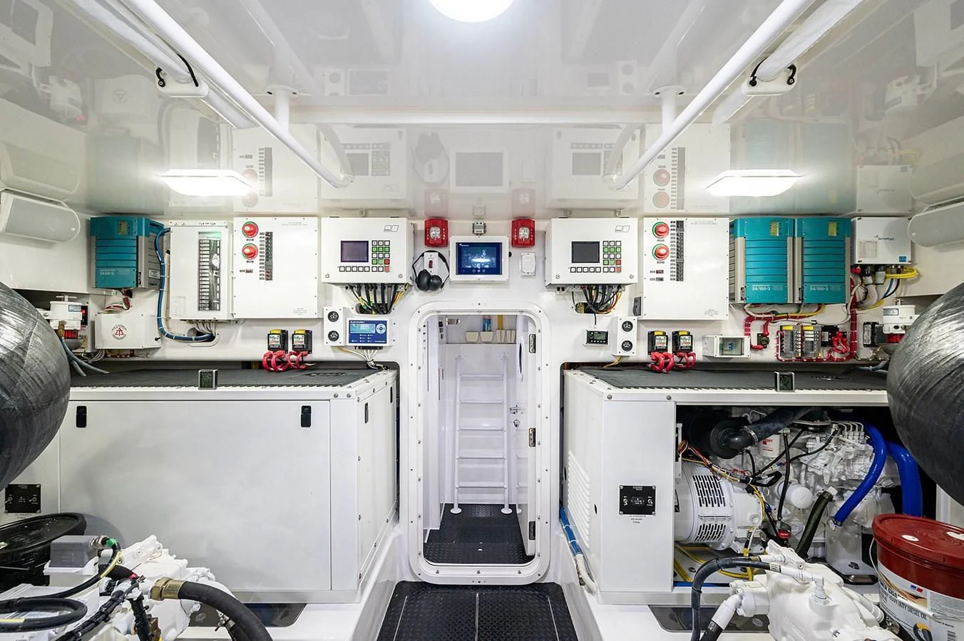 a room with machines and equipment aboard SURFBUM Yacht for Sale