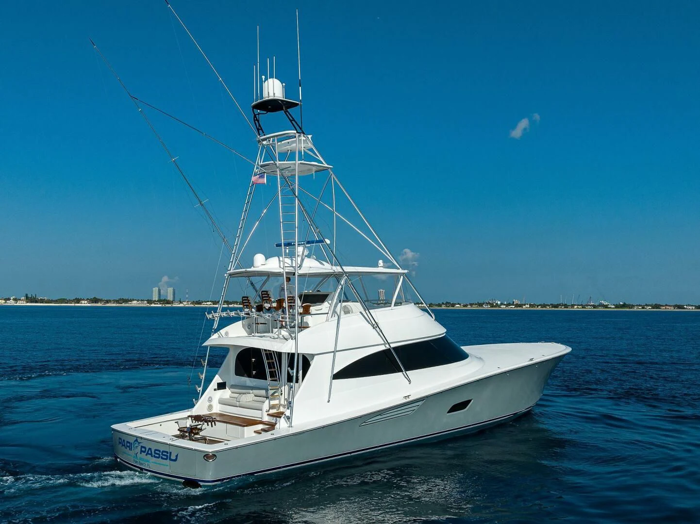 a boat on the water aboard SURFBUM Yacht for Sale