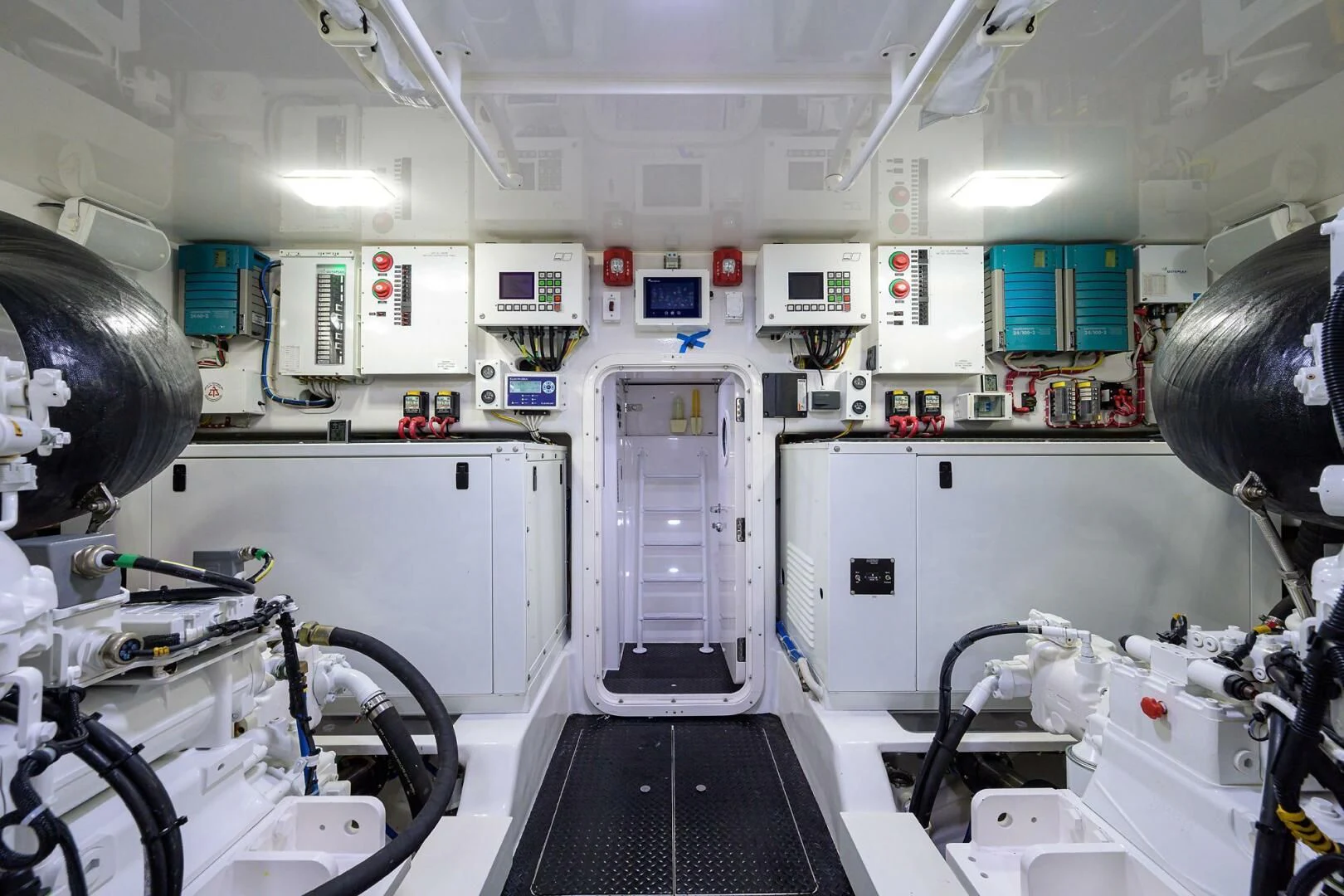 a room with equipment and equipment aboard SURFBUM Yacht for Sale