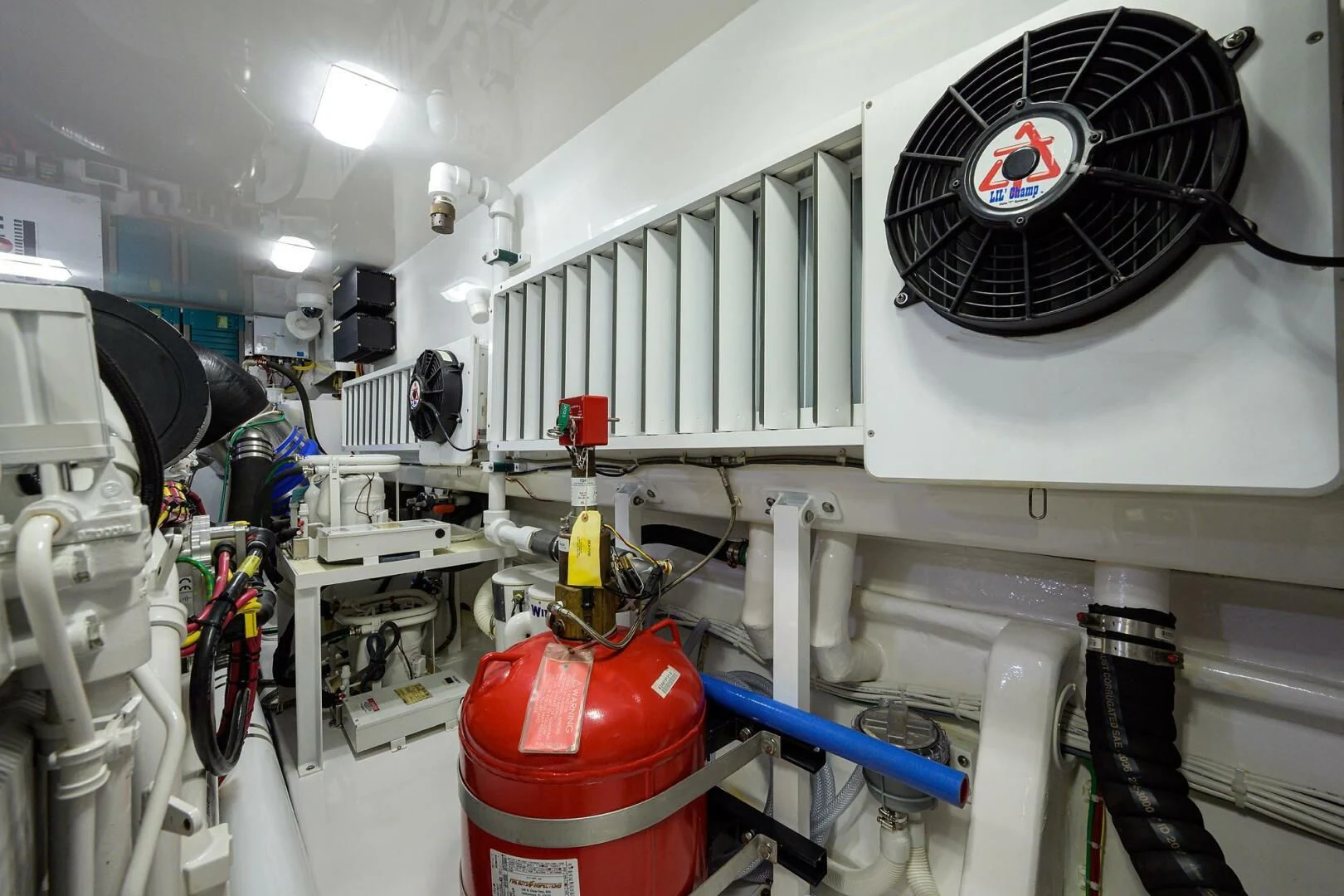 a room with several machines aboard SURFBUM Yacht for Sale
