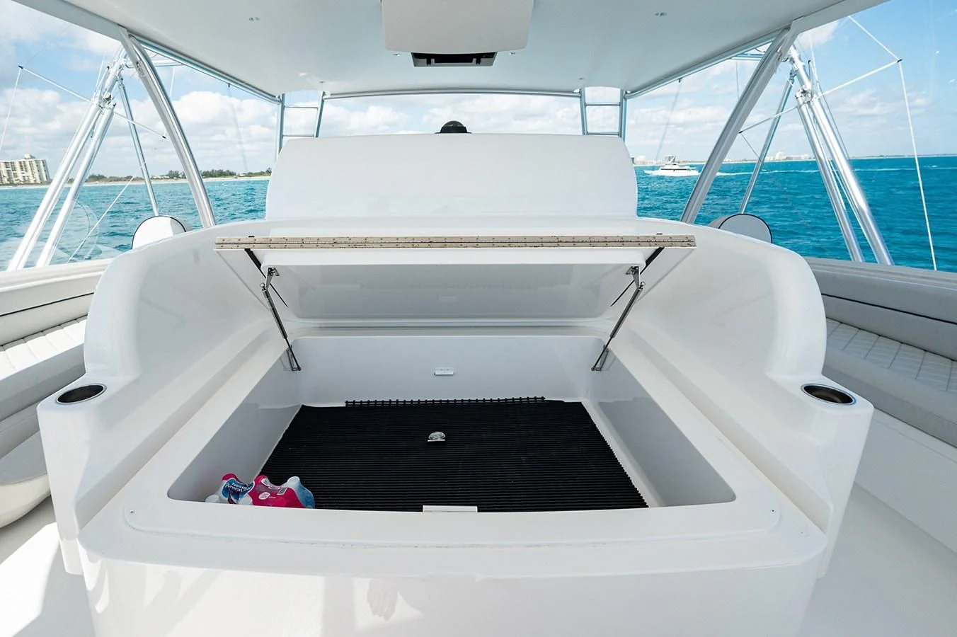 the inside of a boat aboard SURFBUM Yacht for Sale