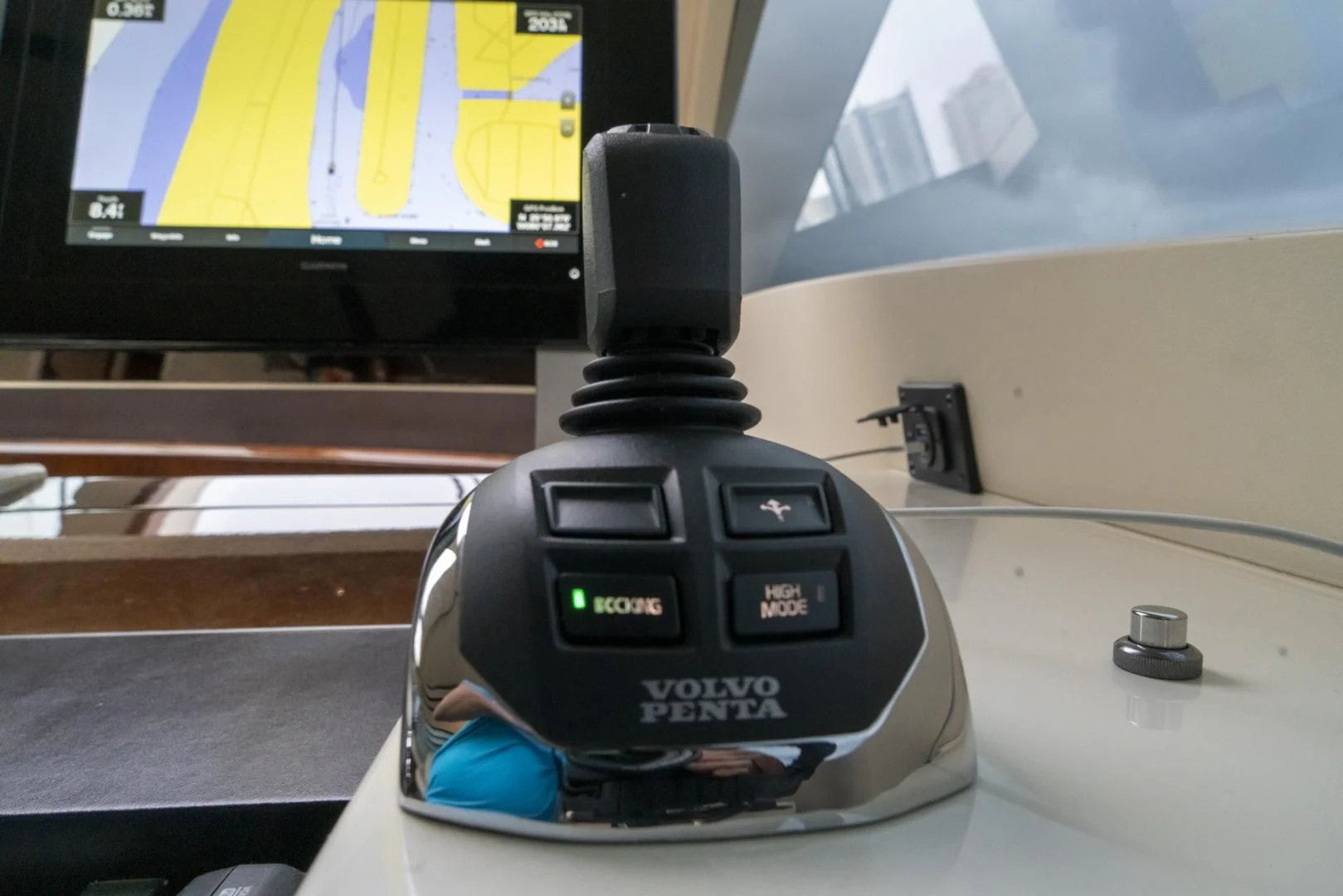 a black gas pump aboard SALACIA Yacht for Sale