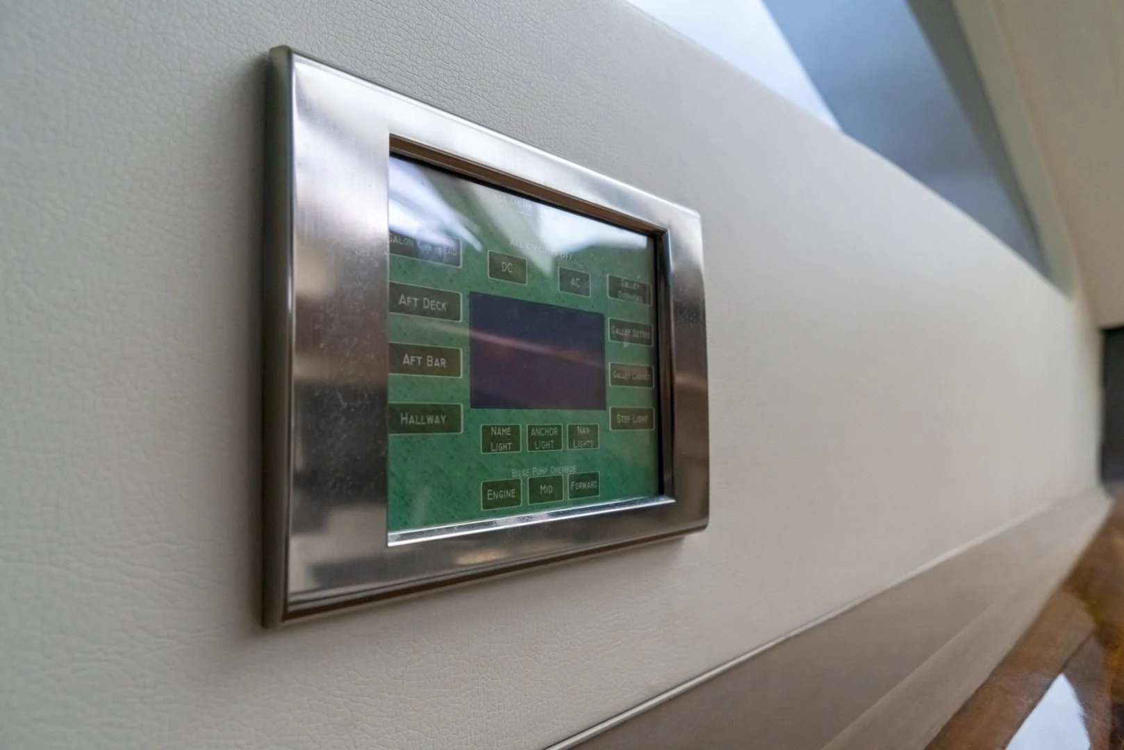 a rectangular electronic device aboard SALACIA Yacht for Sale