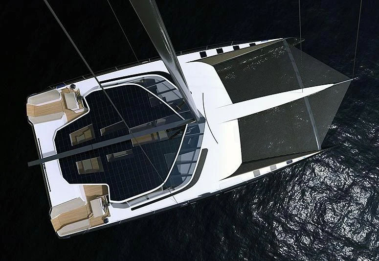 a space ship in space aboard DAEDALUS D88 Yacht for Sale