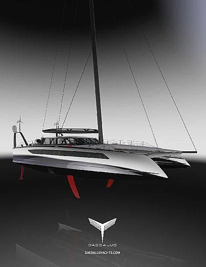 a boat on a trailer aboard DAEDALUS D88 Yacht for Sale
