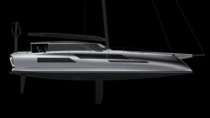 a white rectangular object with a black background aboard DAEDALUS D88 Yacht for Sale