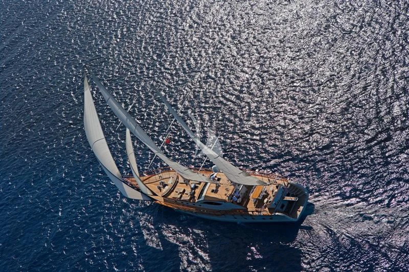 a boat in the water aboard MISS B Yacht for Sale