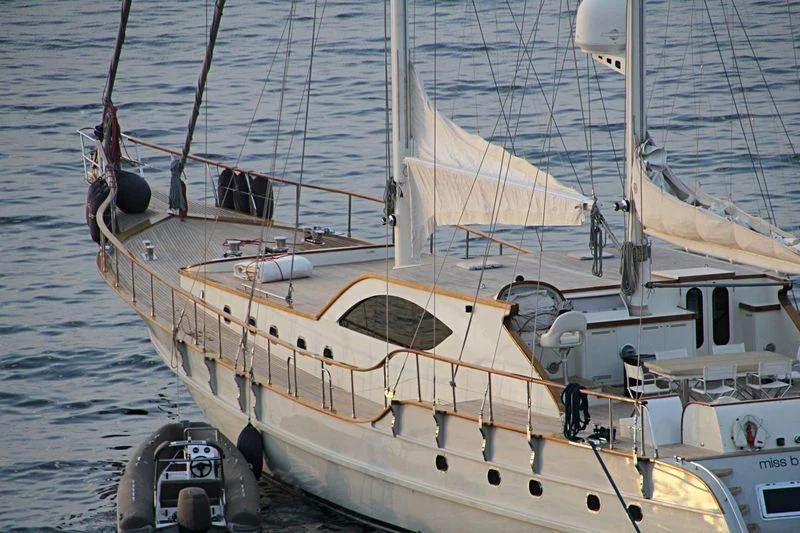 a boat on the water aboard MISS B Yacht for Sale