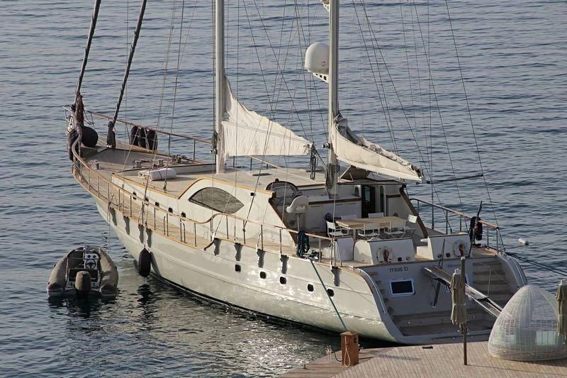 a boat on the water aboard MISS B Yacht for Sale