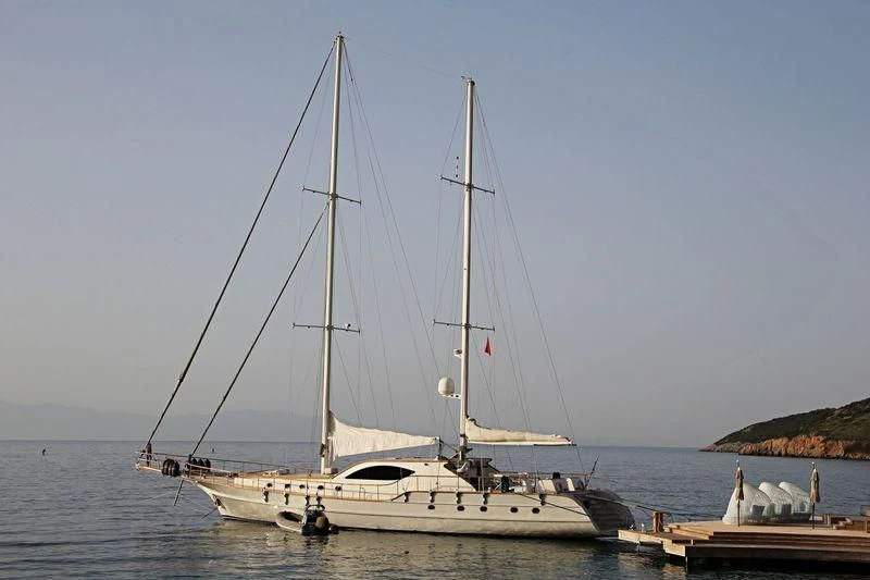 a sailboat on the water aboard MISS B Yacht for Sale