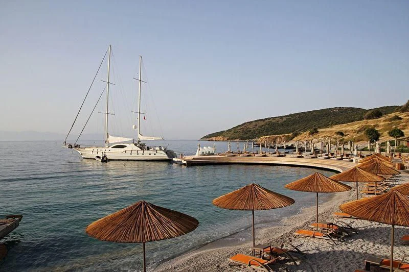 a boat in the water aboard MISS B Yacht for Sale