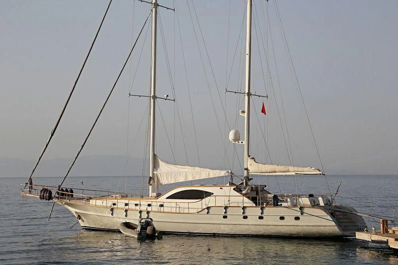 a sailboat on the water aboard MISS B Yacht for Sale