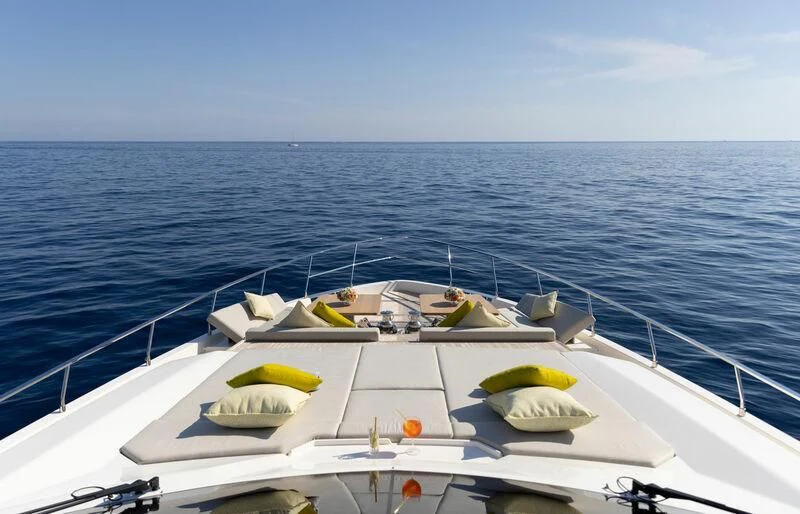 a boat on the water aboard ALEGRIA II Yacht for Sale