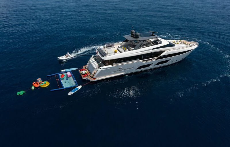 a boat in the water aboard ALEGRIA II Yacht for Sale