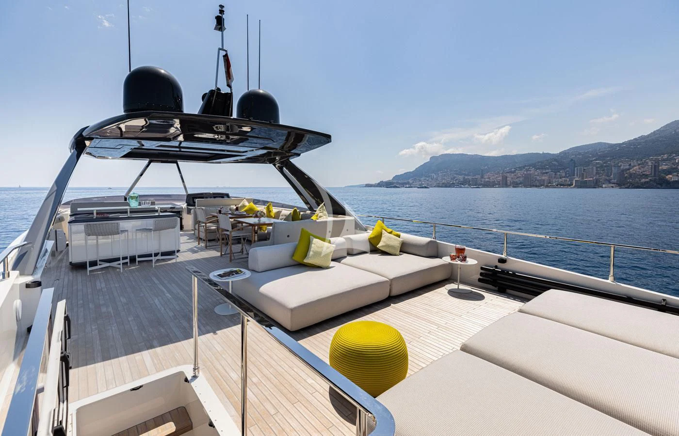 a boat on a deck aboard ALEGRIA II Yacht for Sale