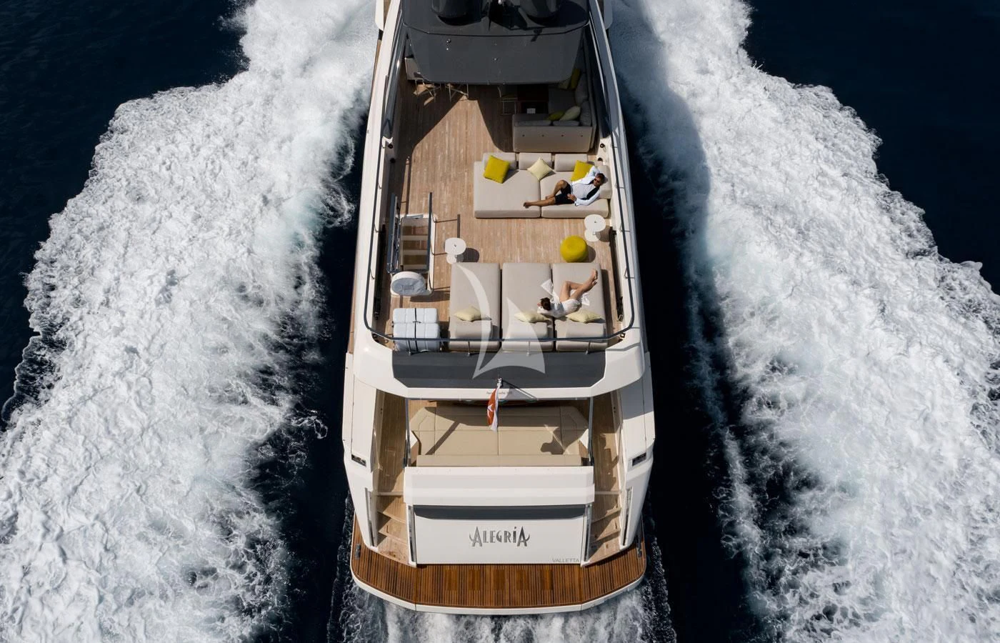 a model of a ship aboard ALEGRIA II Yacht for Sale