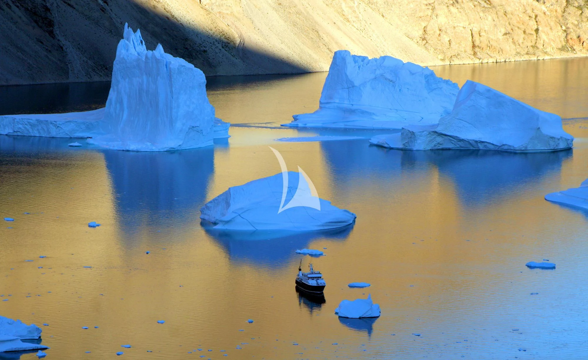 a group of boats on a body of water aboard HANSE EXPLORER Yacht for Sale