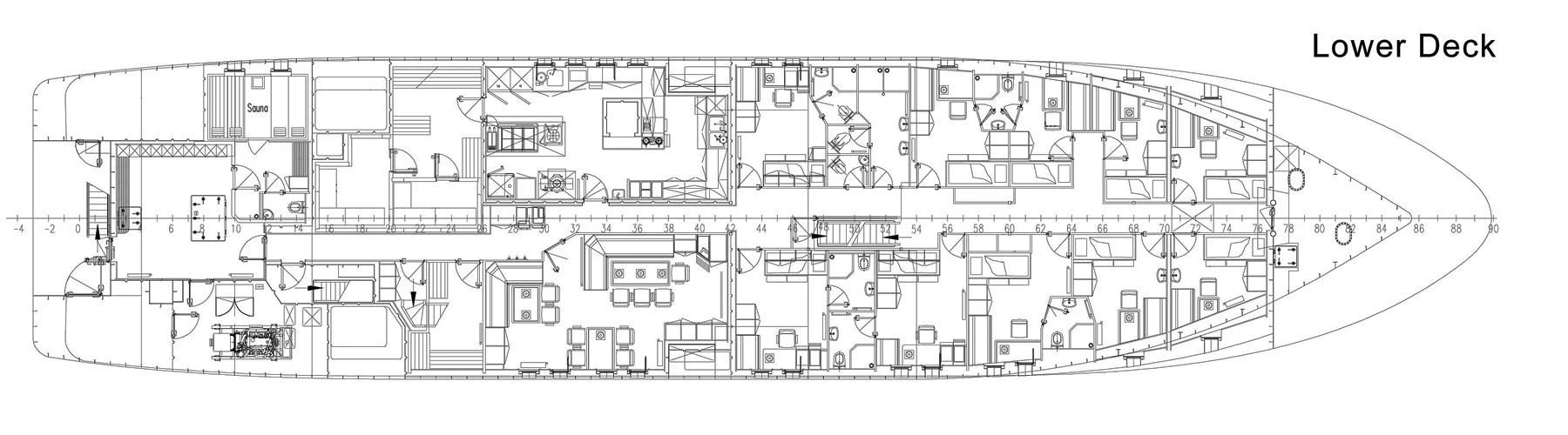 diagram aboard HANSE EXPLORER Yacht for Sale