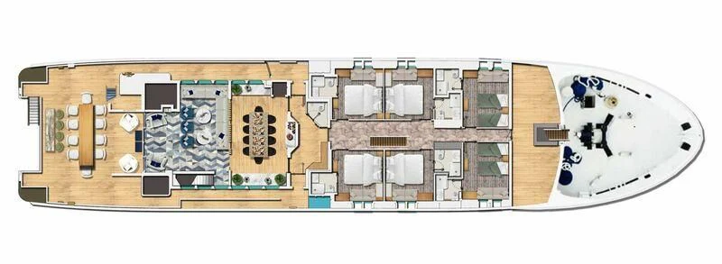 diagram aboard HANSE EXPLORER Yacht for Sale