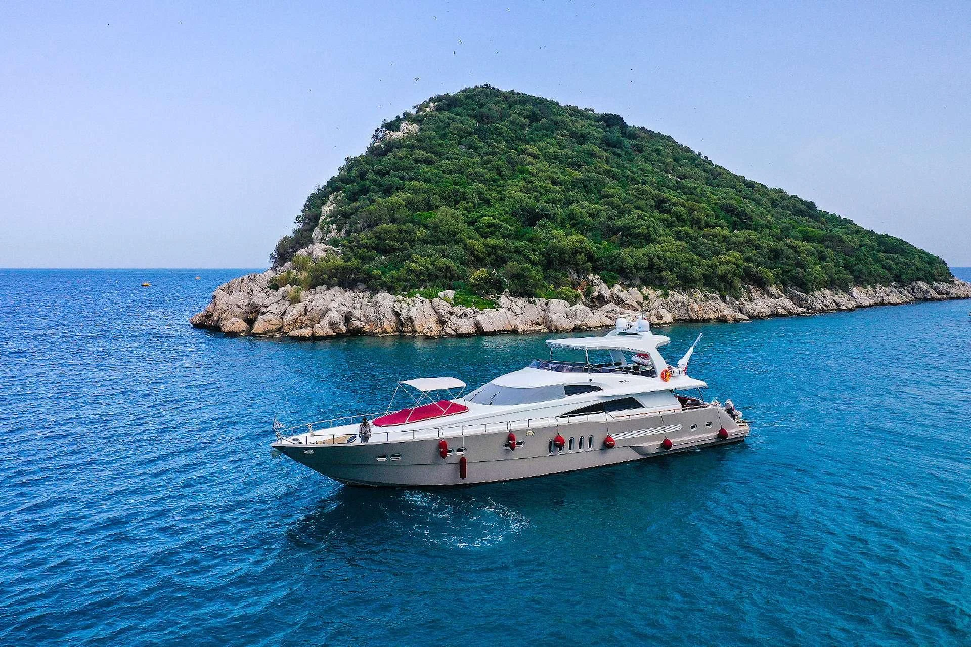 a boat on the water aboard ERDOGAN Yacht for Sale