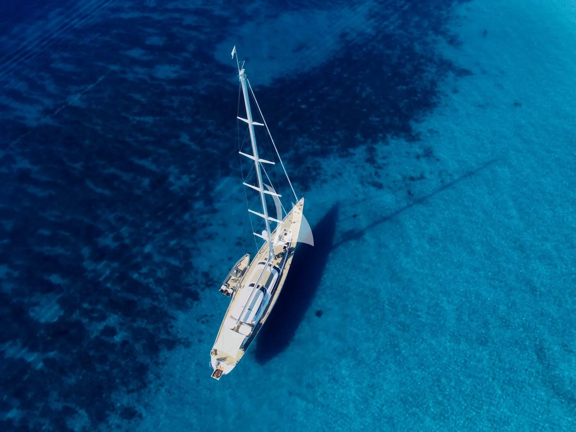 a boat in the water aboard HYPERION Yacht for Charter
