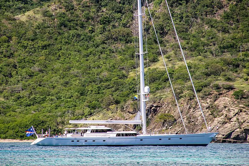 a boat on the water aboard HYPERION Yacht for Charter