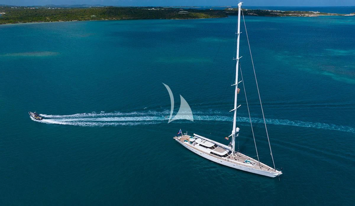 a boat on the water aboard HYPERION Yacht for Charter