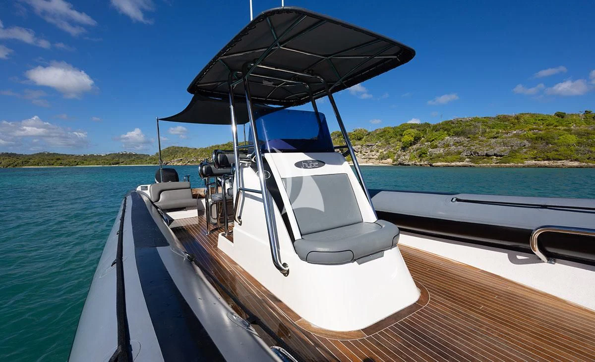 a boat on the water aboard HYPERION Yacht for Charter