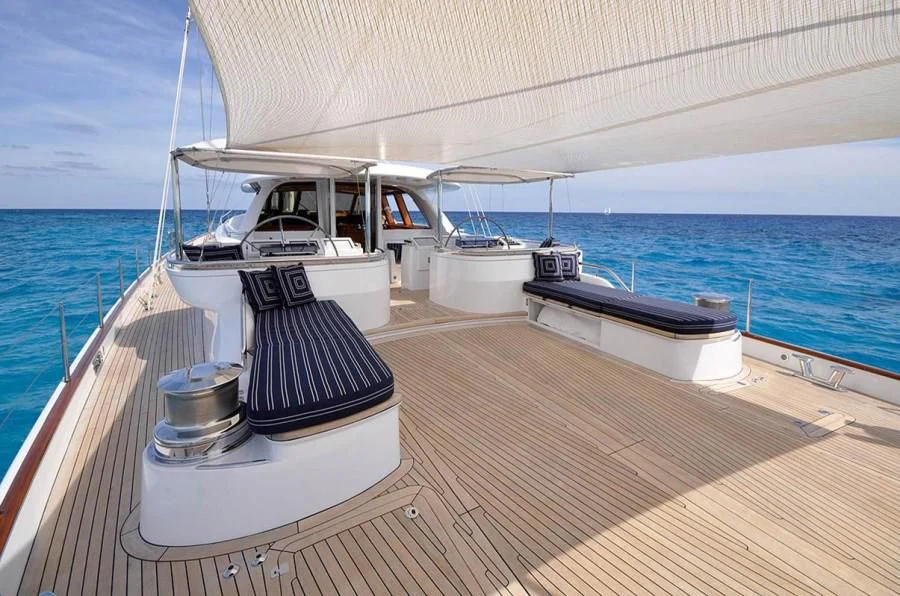 a boat on a boat aboard HYPERION Yacht for Charter
