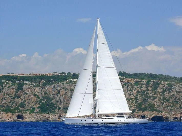 a sailboat on the water aboard HYPERION Yacht for Charter