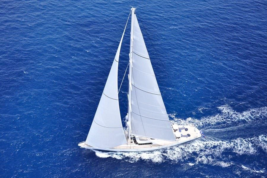 a sailboat on the water aboard HYPERION Yacht for Charter