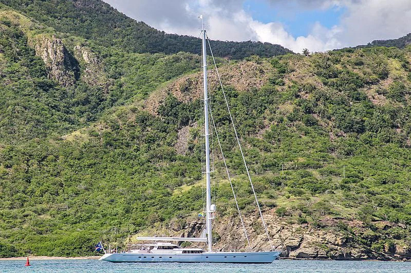 a boat on the water aboard HYPERION Yacht for Charter