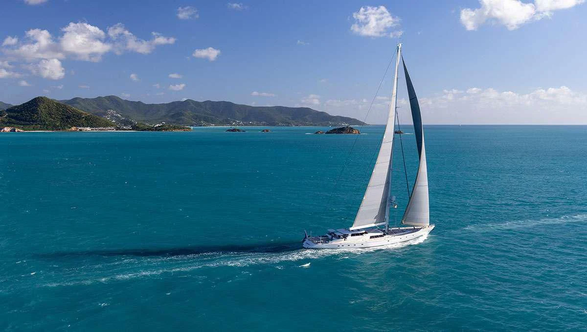 a sailboat on the water aboard HYPERION Yacht for Charter