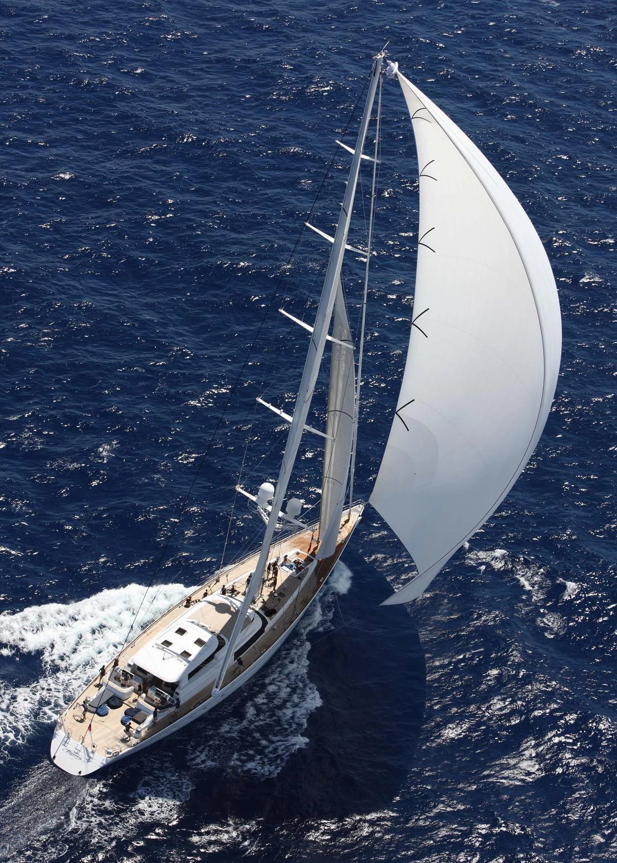 a boat on the water aboard HYPERION Yacht for Charter